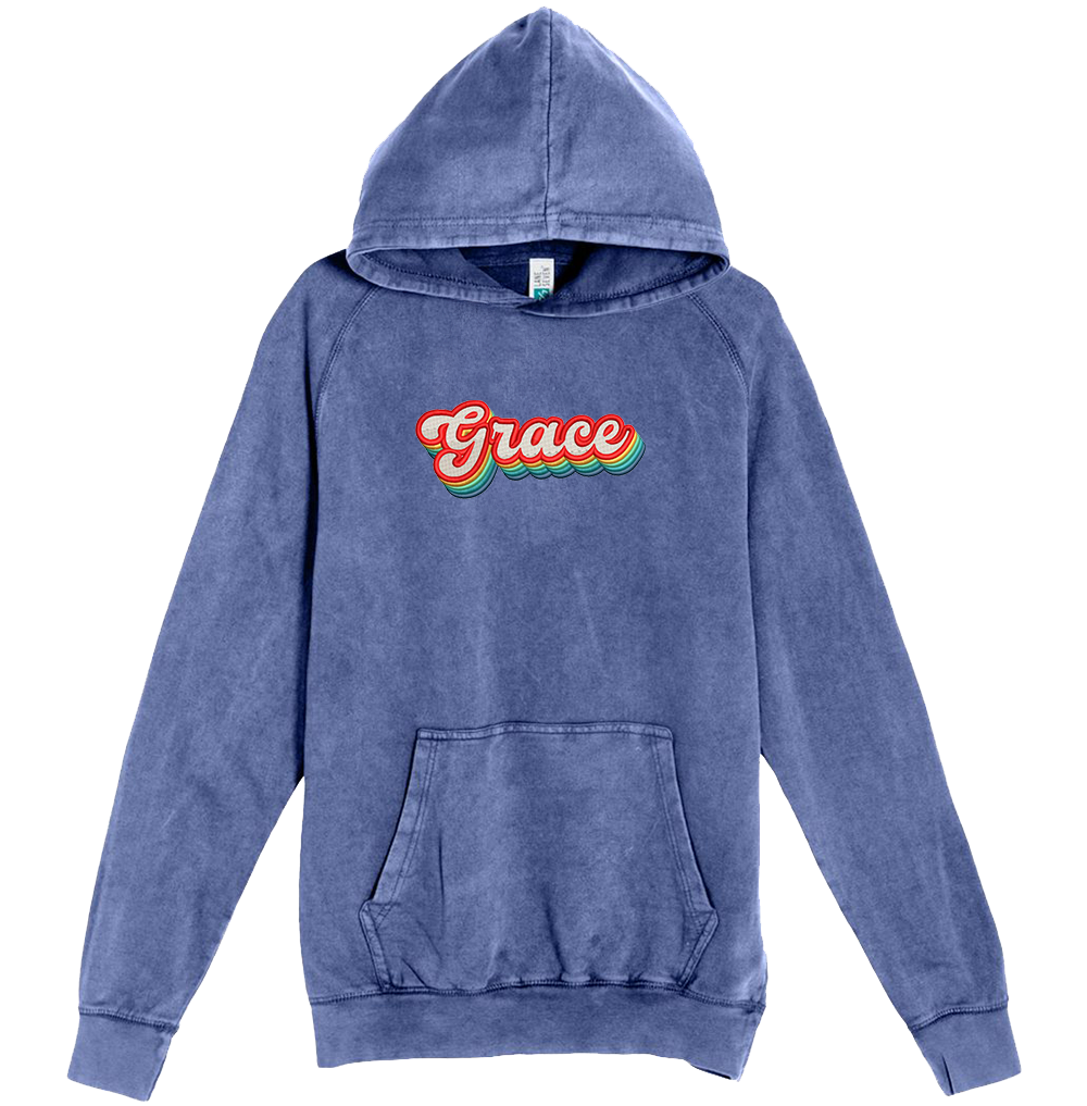Vintage Grace Embroidered Hoodie
