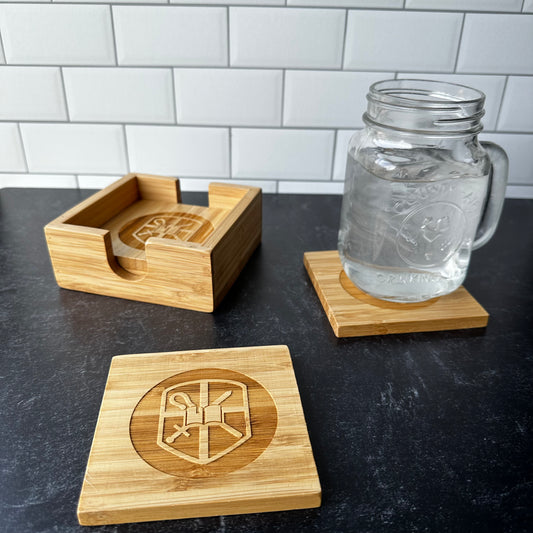 CBTS Bamboo Coaster Set