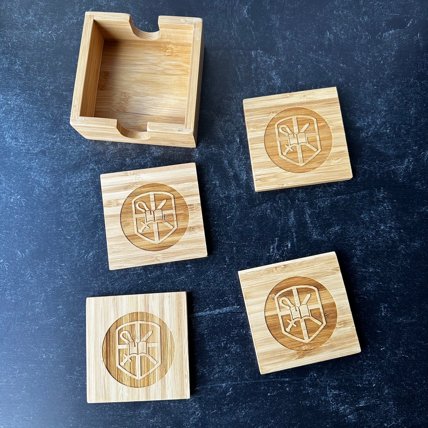 CBTS Bamboo Coaster Set