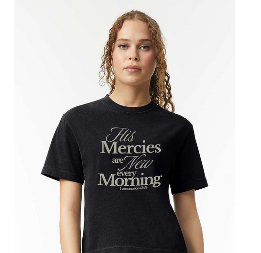 Morning Mercies Ladies Boxy T