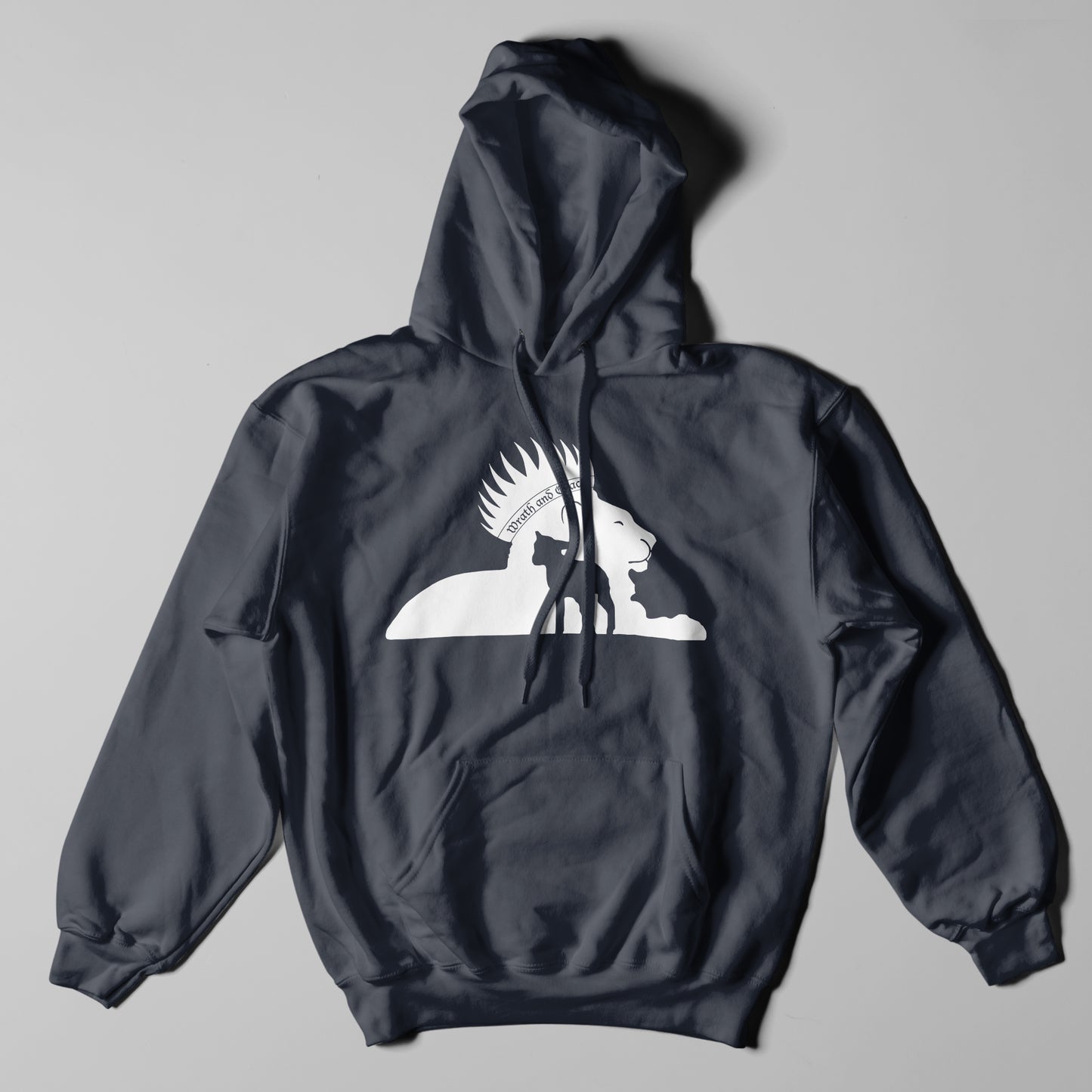 Wrath and Grace White Logo - Hoodie