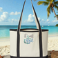 It Is Well Embroidered Large Beach Tote