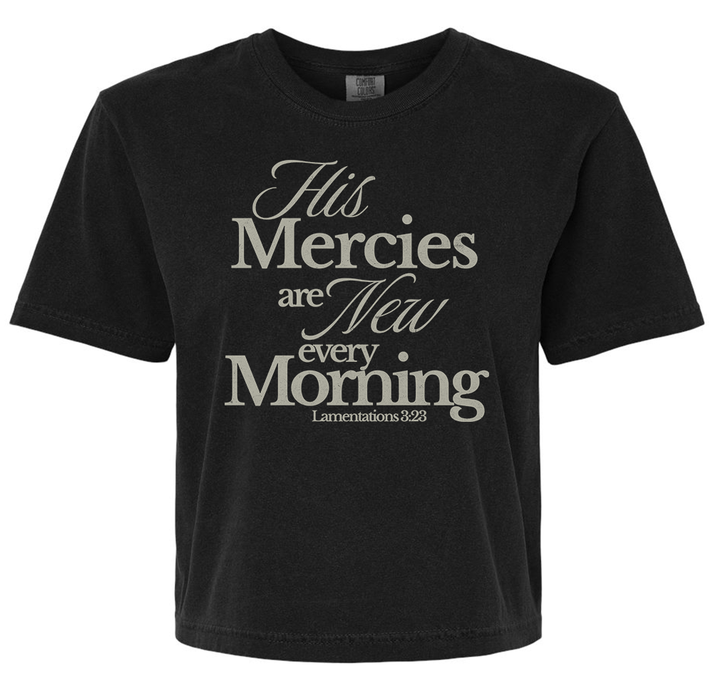 Morning Mercies Ladies Boxy T