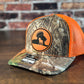 Wrath and Grace Logo Trucker in Realtree Edge and Blaze Orange