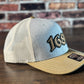 1689 Birch, Gray, and White Trucker Hat with Bamboo Patch