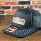 Kill Sin Navy Trucker Hat with Silver Carbon Fiber Patch