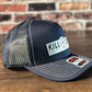 Kill Sin Navy Trucker Hat with Silver Carbon Fiber Patch