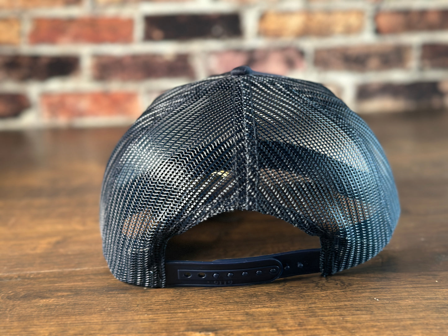 Kill Sin Navy Trucker Hat with Silver Carbon Fiber Patch