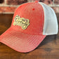 Ladies "She is Strong" Chambray Pink Ponytail  Cap