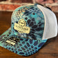SDG Kryptek Aqua Trucker Hat with White Patch