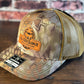 SDG Kryptek Timber Trucker Hat with Orange Patch