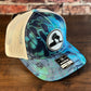 W&G Logo Kryptek Aqua Trucker Hat with White Patch