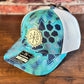 Chi Rho White and Kryptek Aqua Richardson Trucker Hat