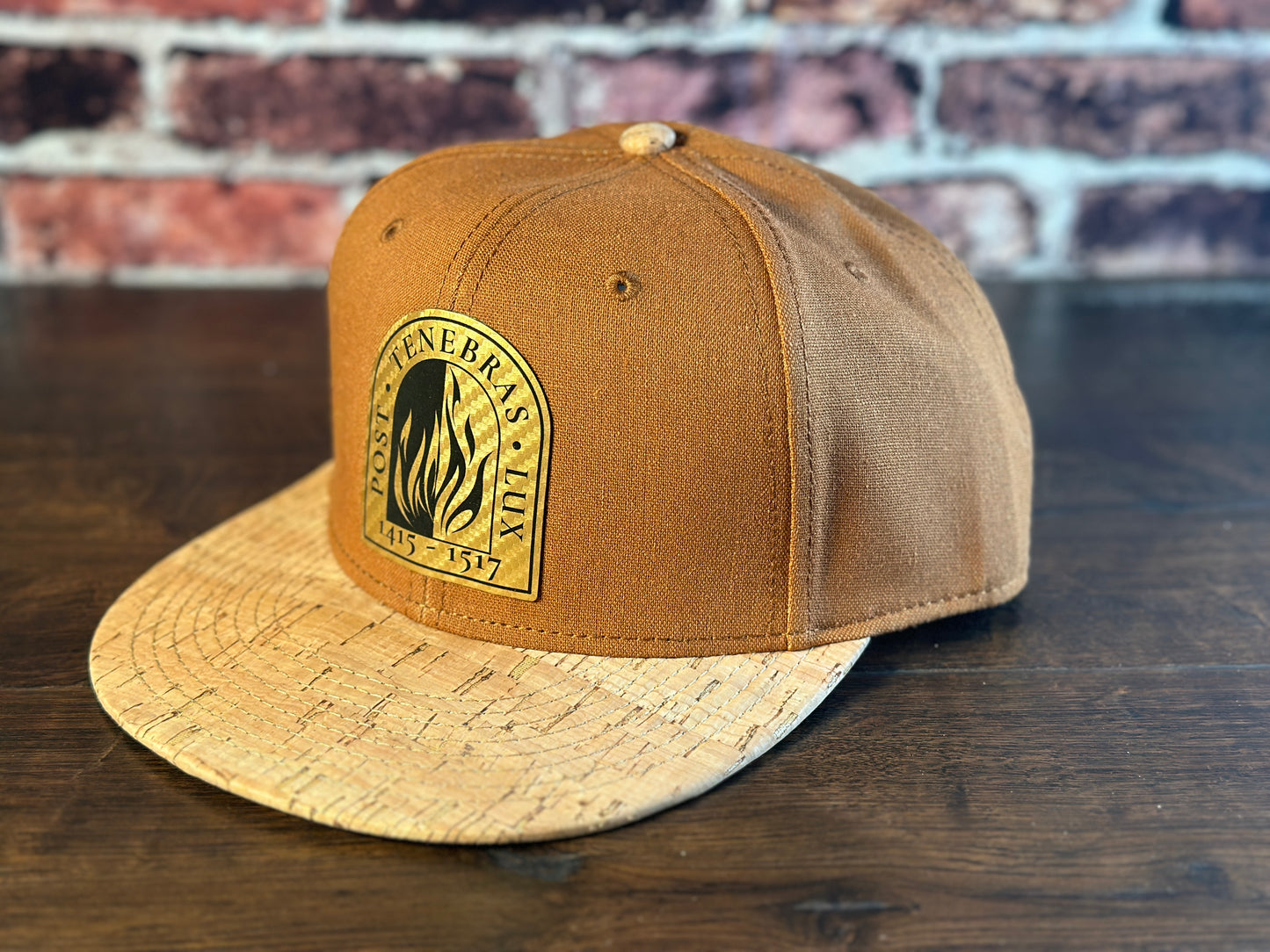 Post Tenebras Lux Gold and Cork Snapback
