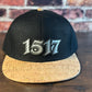 1517 Black and Cork Snapback