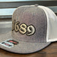 1689 Heather Blue and Chrome Snapback Hat