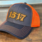 1517 Navy and Orange Baseball Cap