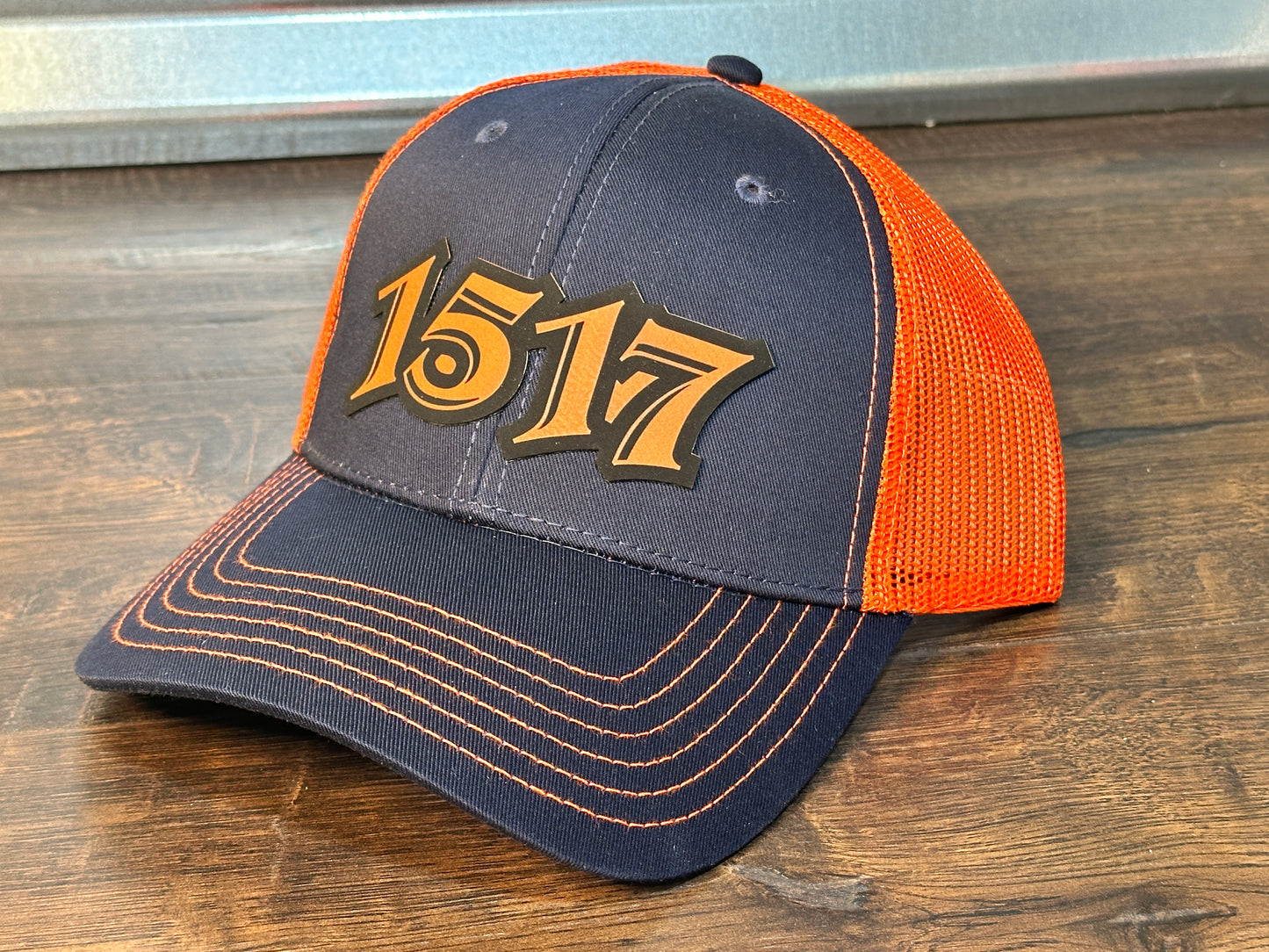 1517 Navy and Orange Baseball Cap