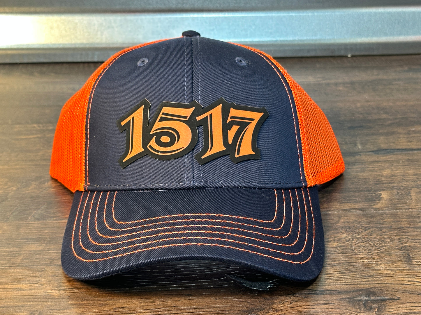 1517 Navy and Orange Baseball Cap