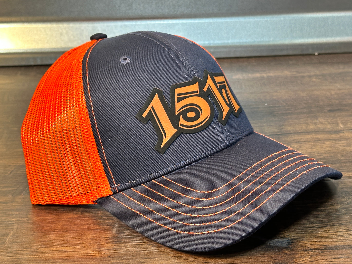 1517 Navy and Orange Baseball Cap