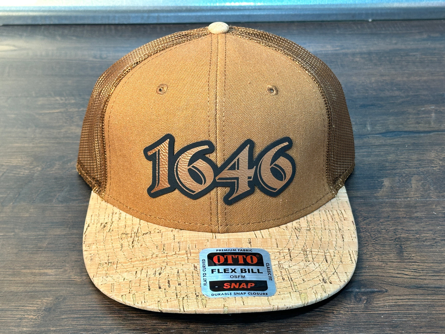 1646 Copper and Cork Snapback Hat