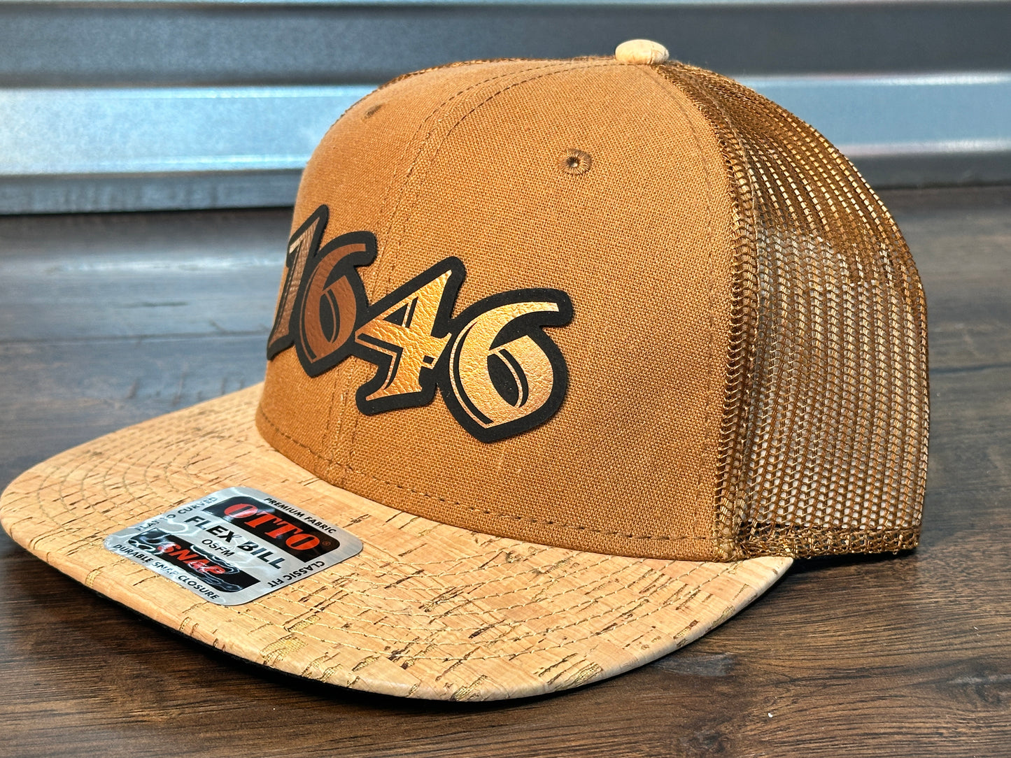 1646 Copper and Cork Snapback Hat