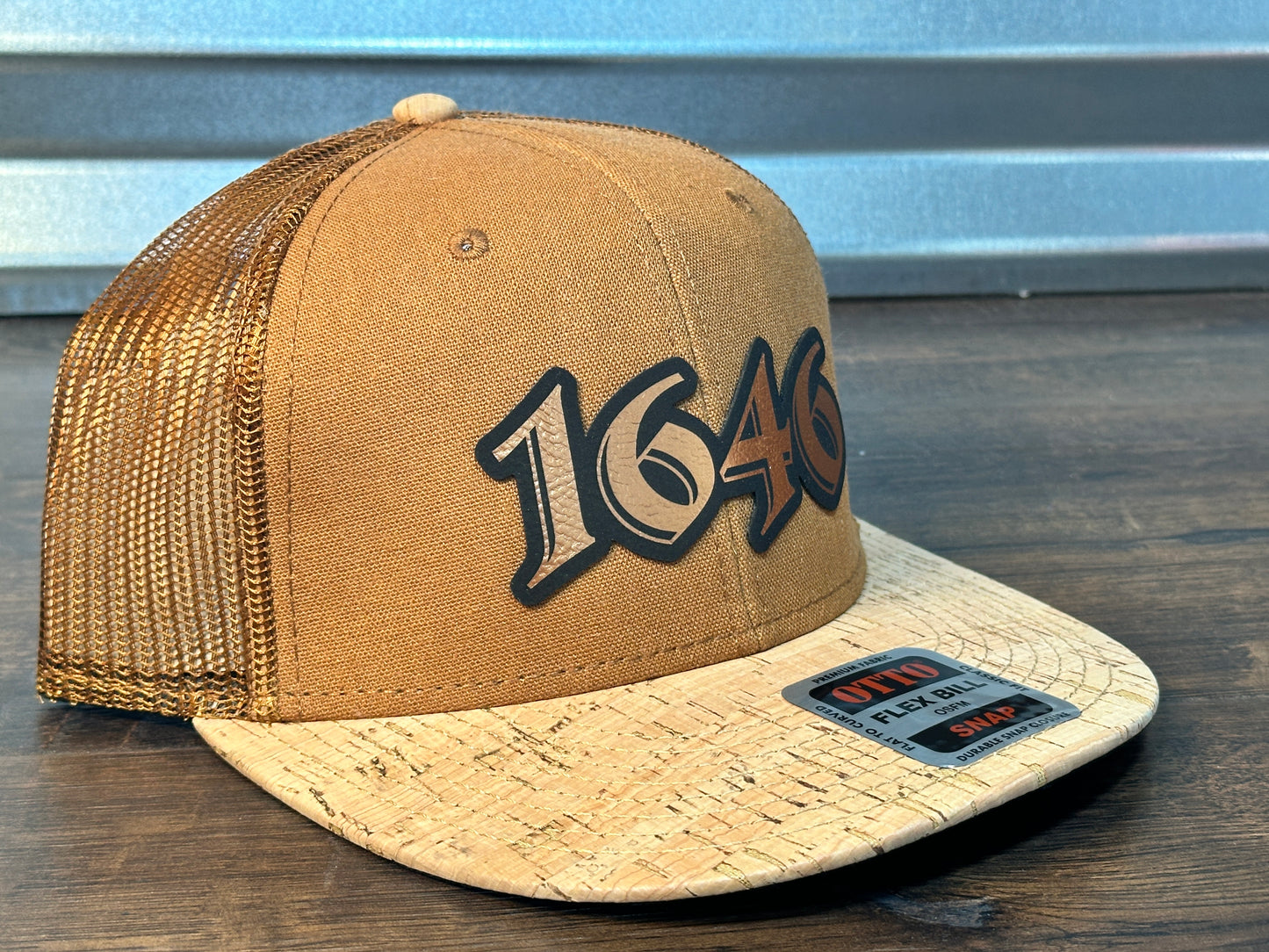 1646 Copper and Cork Snapback Hat