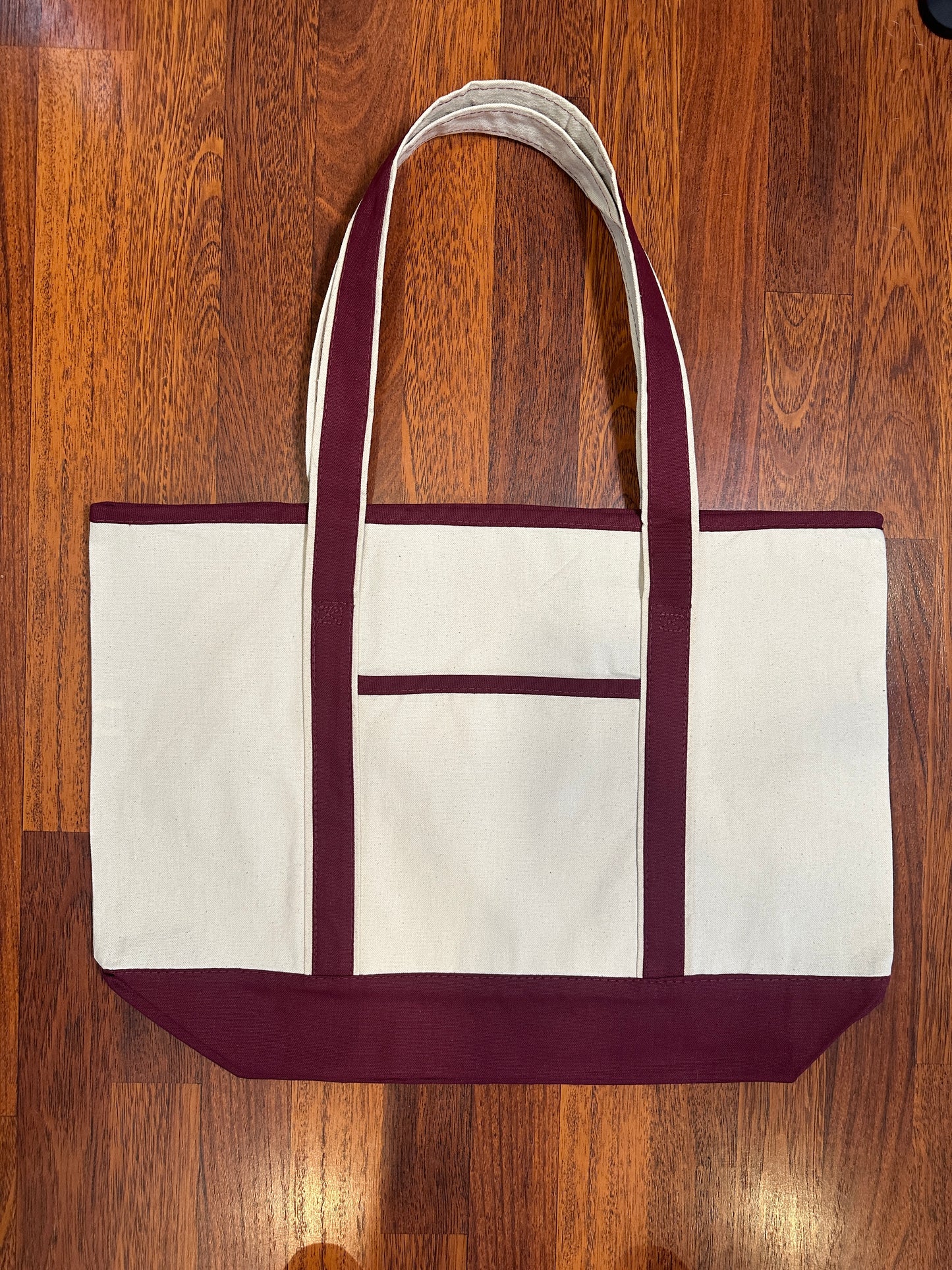 It Is Well Embroidered Large Beach Tote