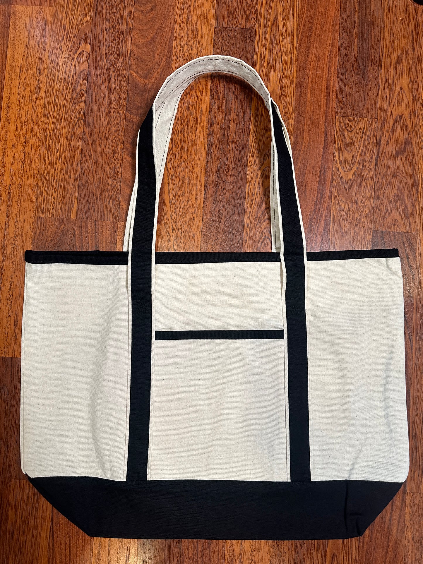 It Is Well Embroidered Large Beach Tote