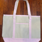 It Is Well Embroidered Large Beach Tote