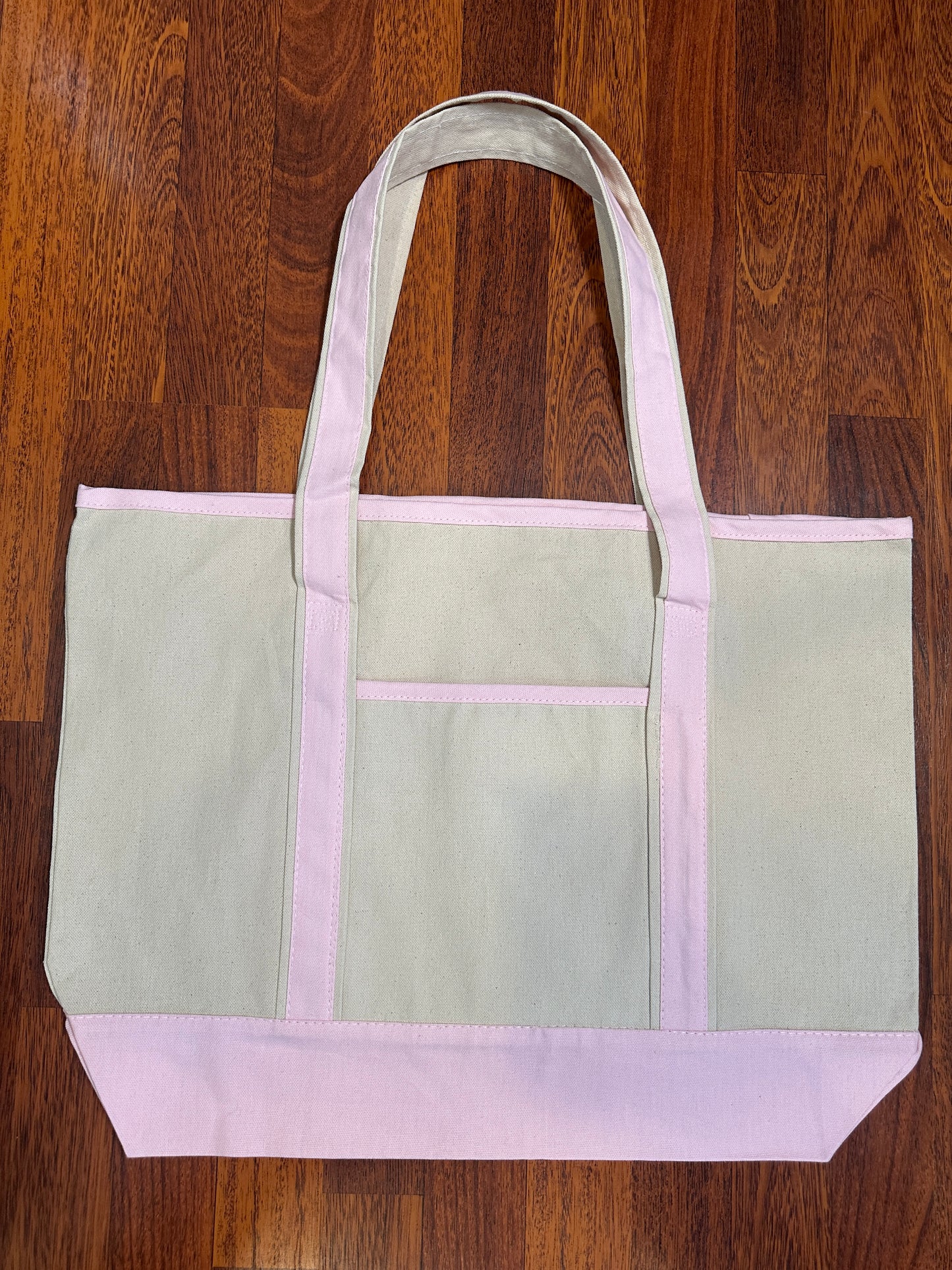 It Is Well Embroidered Large Beach Tote