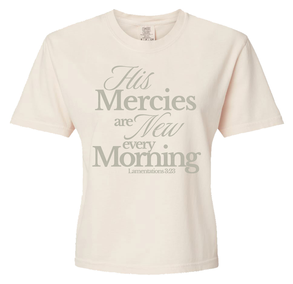 Morning Mercies Ladies Boxy T