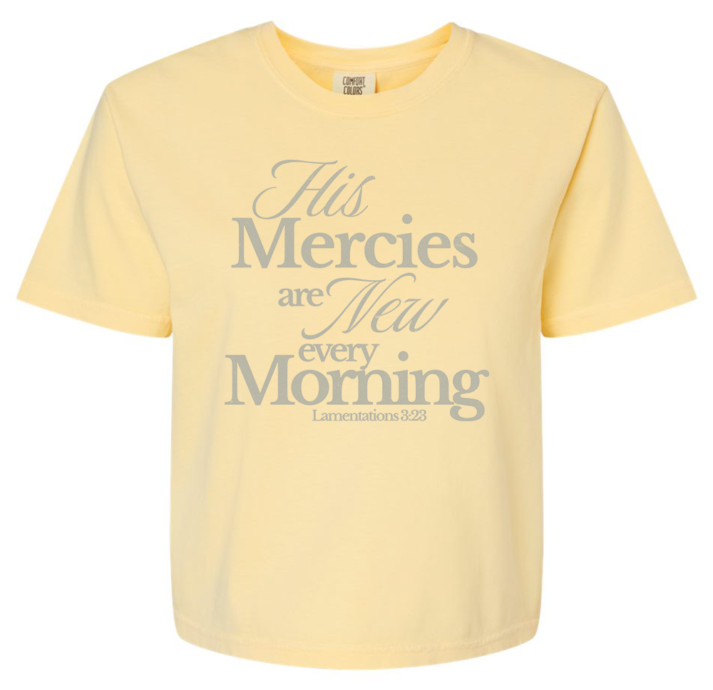 Morning Mercies Ladies Boxy T