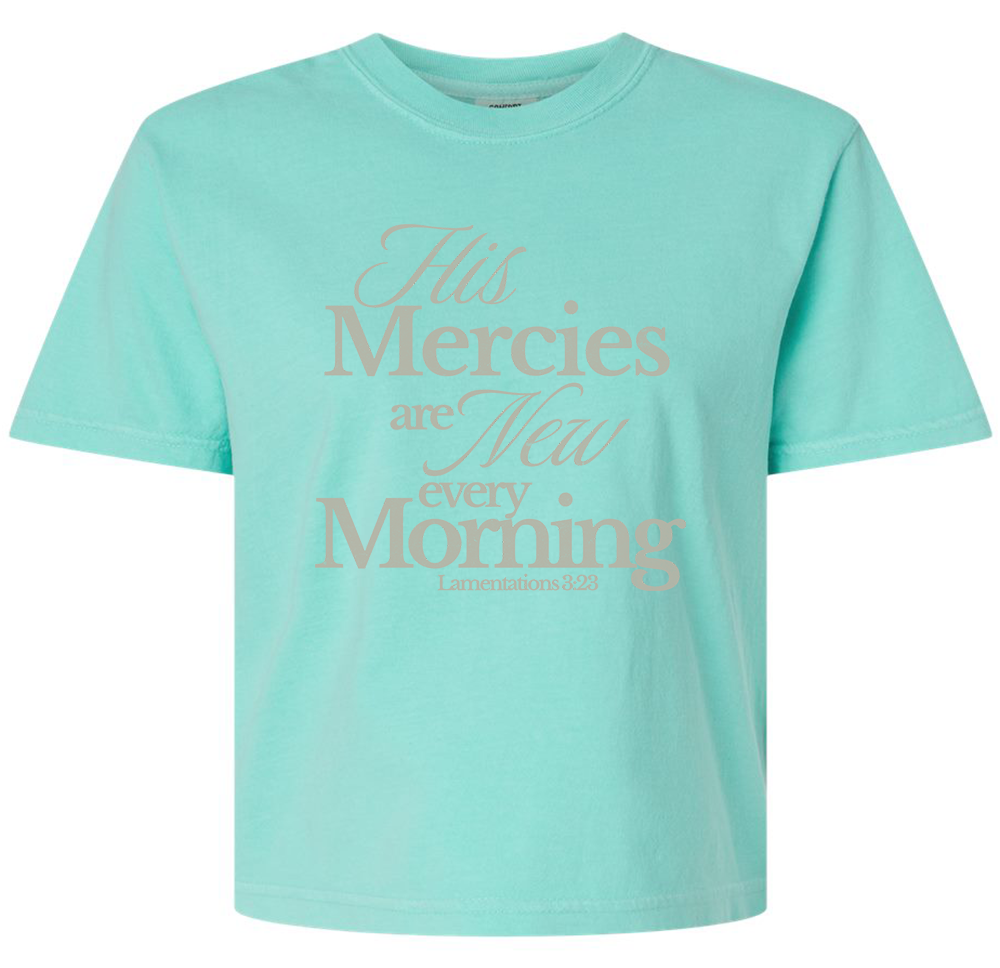 Morning Mercies Ladies Boxy T