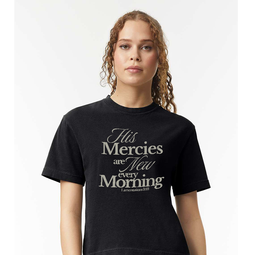 Morning Mercies Ladies Boxy T
