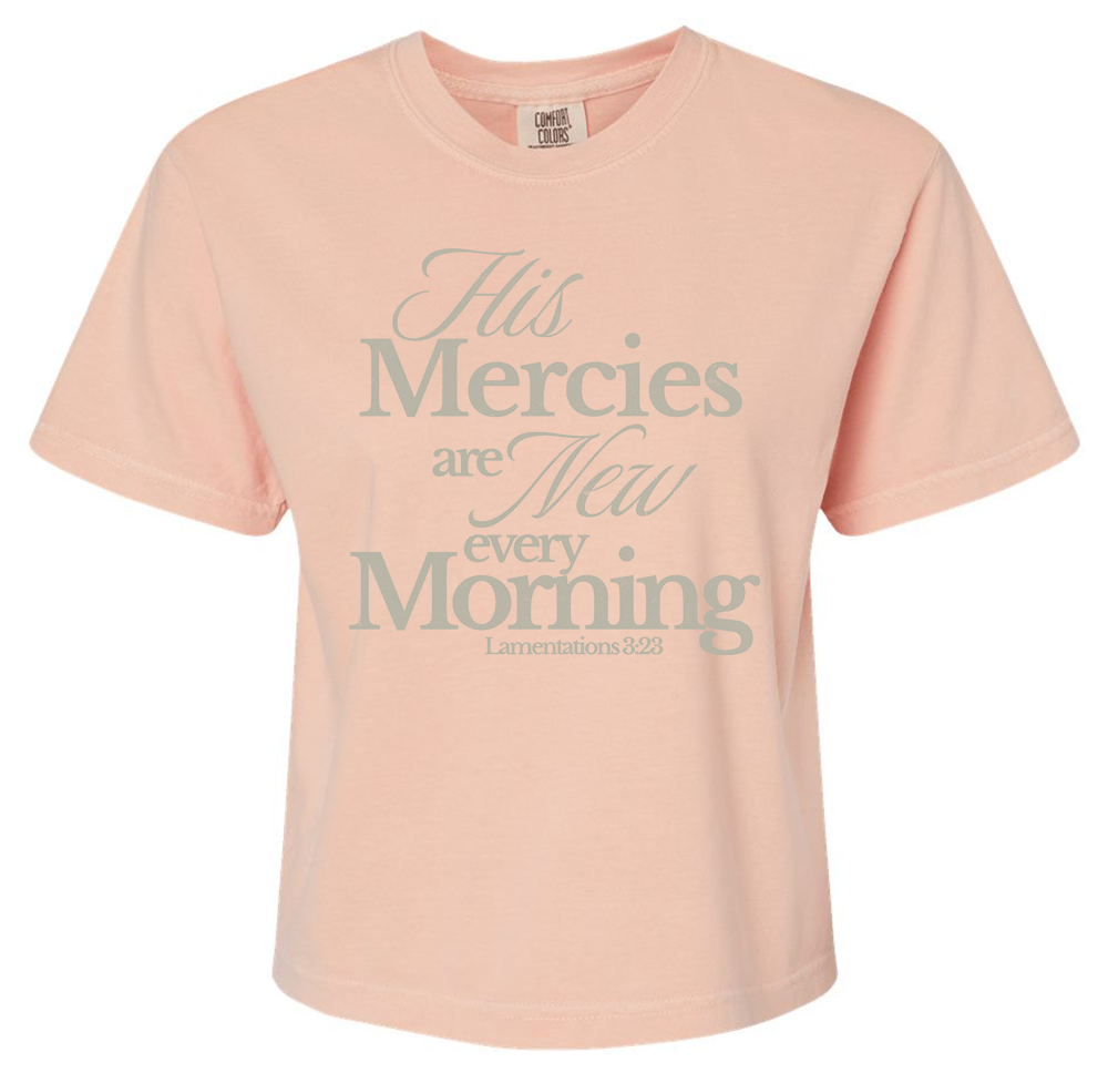 Morning Mercies Ladies Boxy T