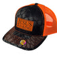Jesus is King Kryptek Black/Orange Trucker