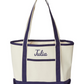 It Is Well Embroidered Large Beach Tote