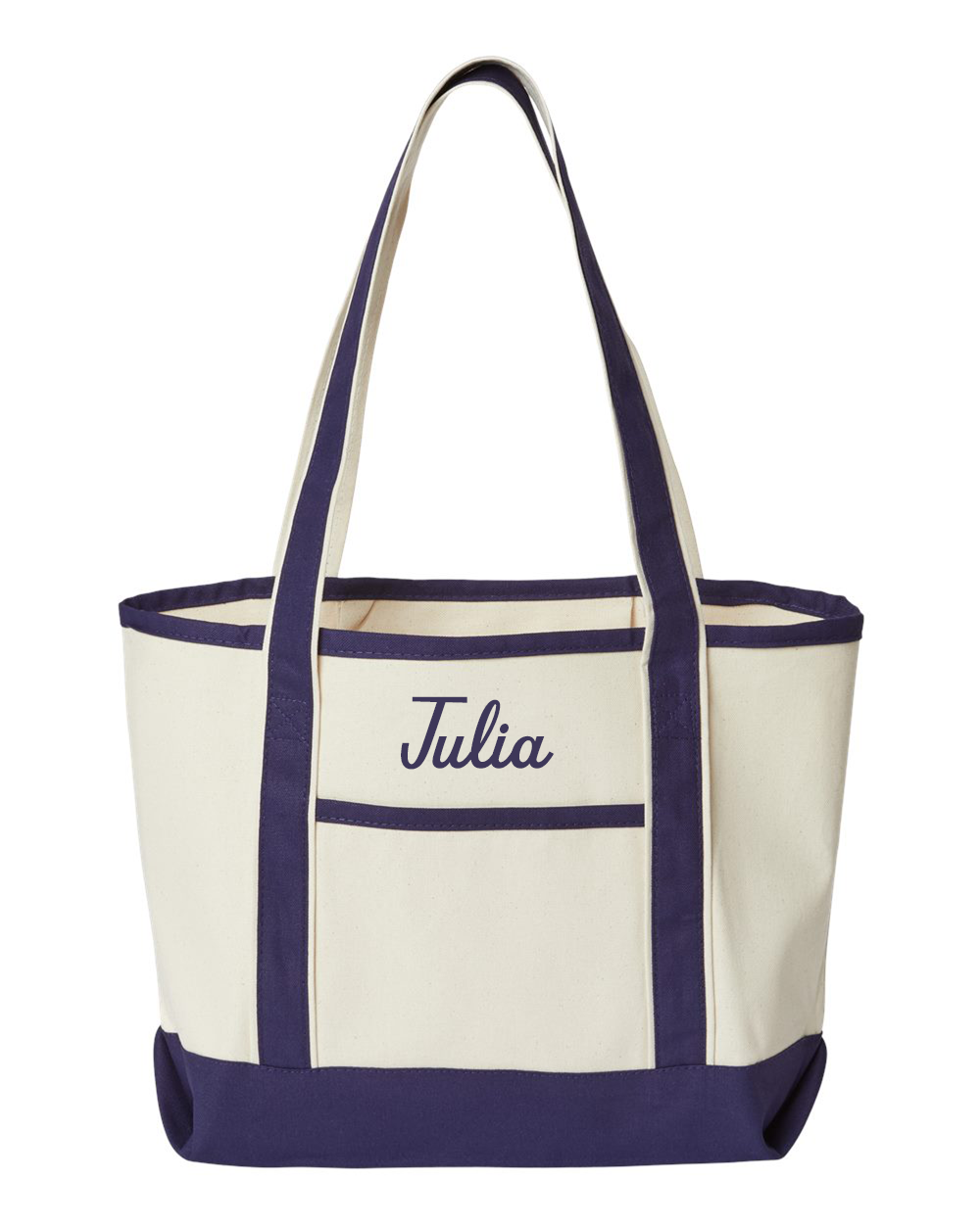It Is Well Embroidered Large Beach Tote
