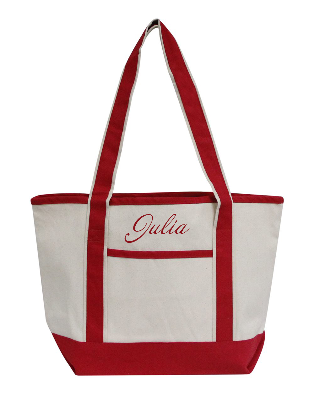 It Is Well Embroidered Large Beach Tote