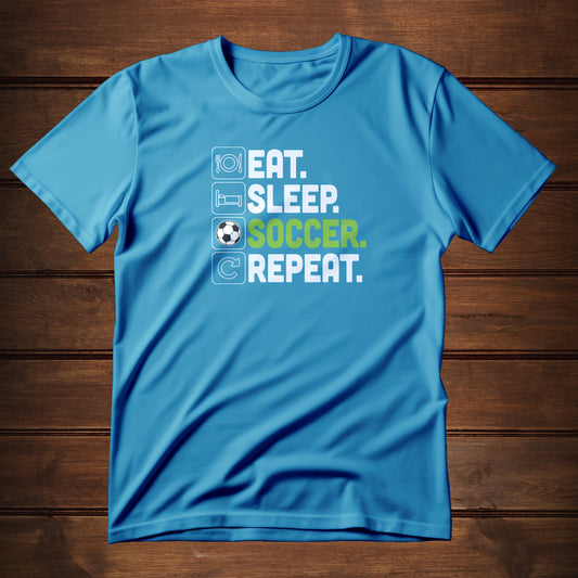 Eat. Sleep. Soccer. Repeat. (T-Shirt)