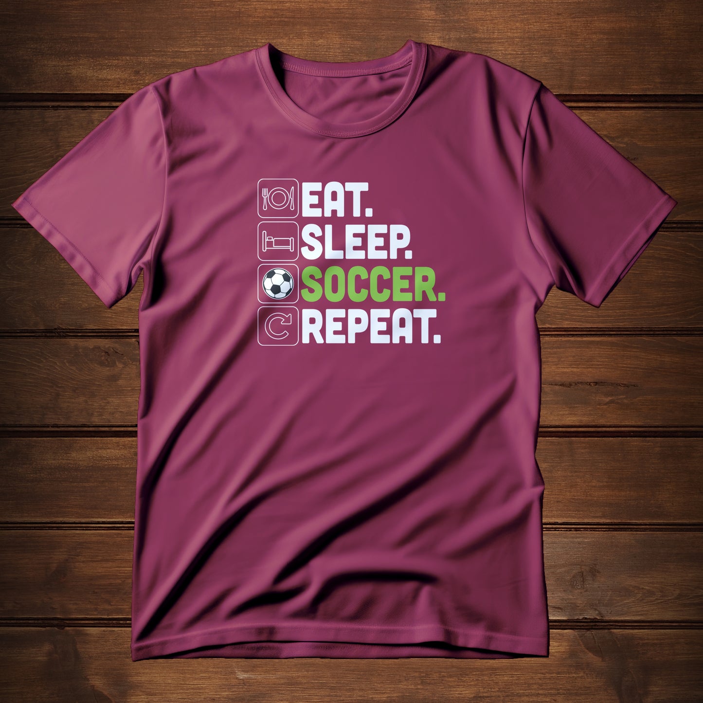 Eat. Sleep. Soccer. Repeat. (T-Shirt)