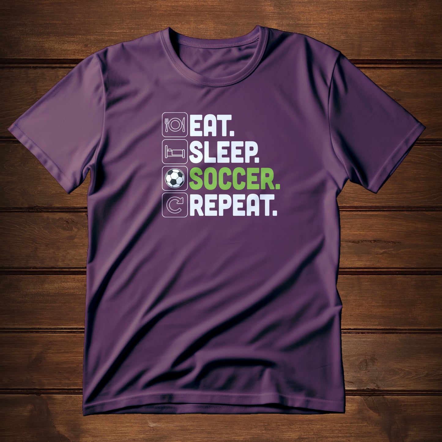 Eat. Sleep. Soccer. Repeat. (T-Shirt)