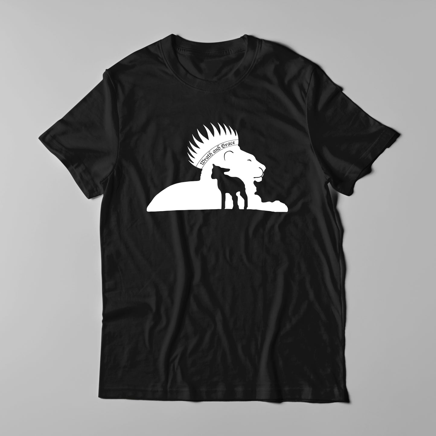 Wrath and Grace White Logo - Men T-Shirt