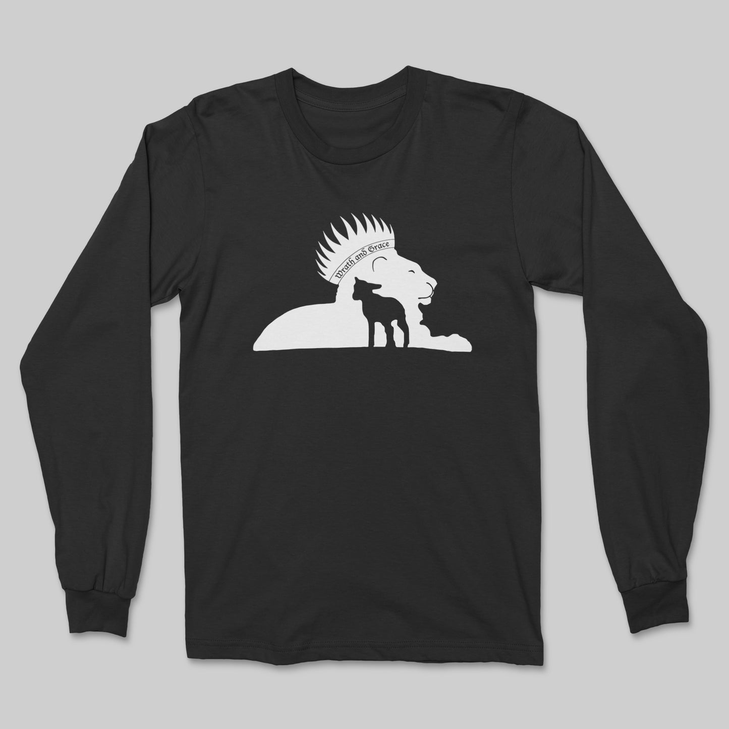 Wrath and Grace White Logo - Long Sleeve