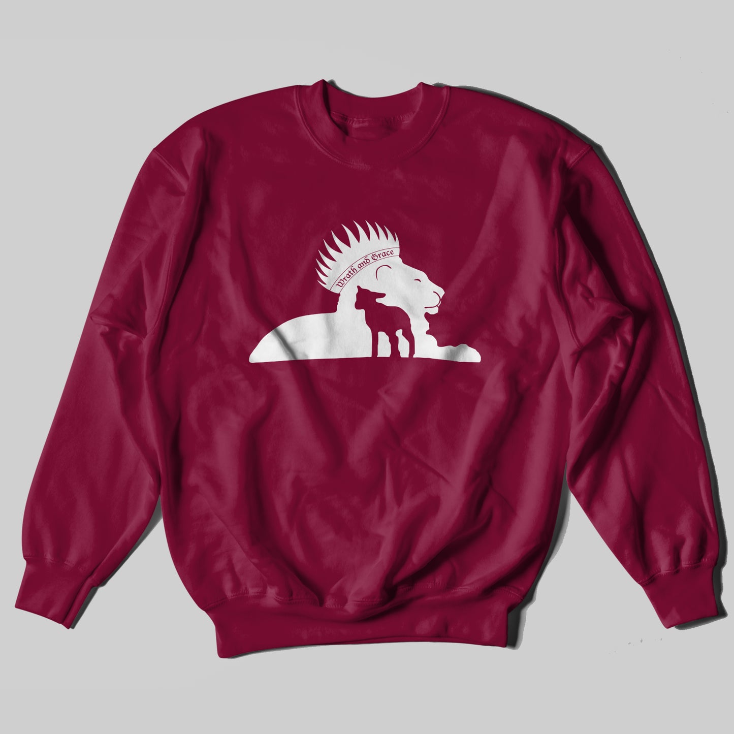 Wrath and Grace White Logo | Sweatshirt (VBM)