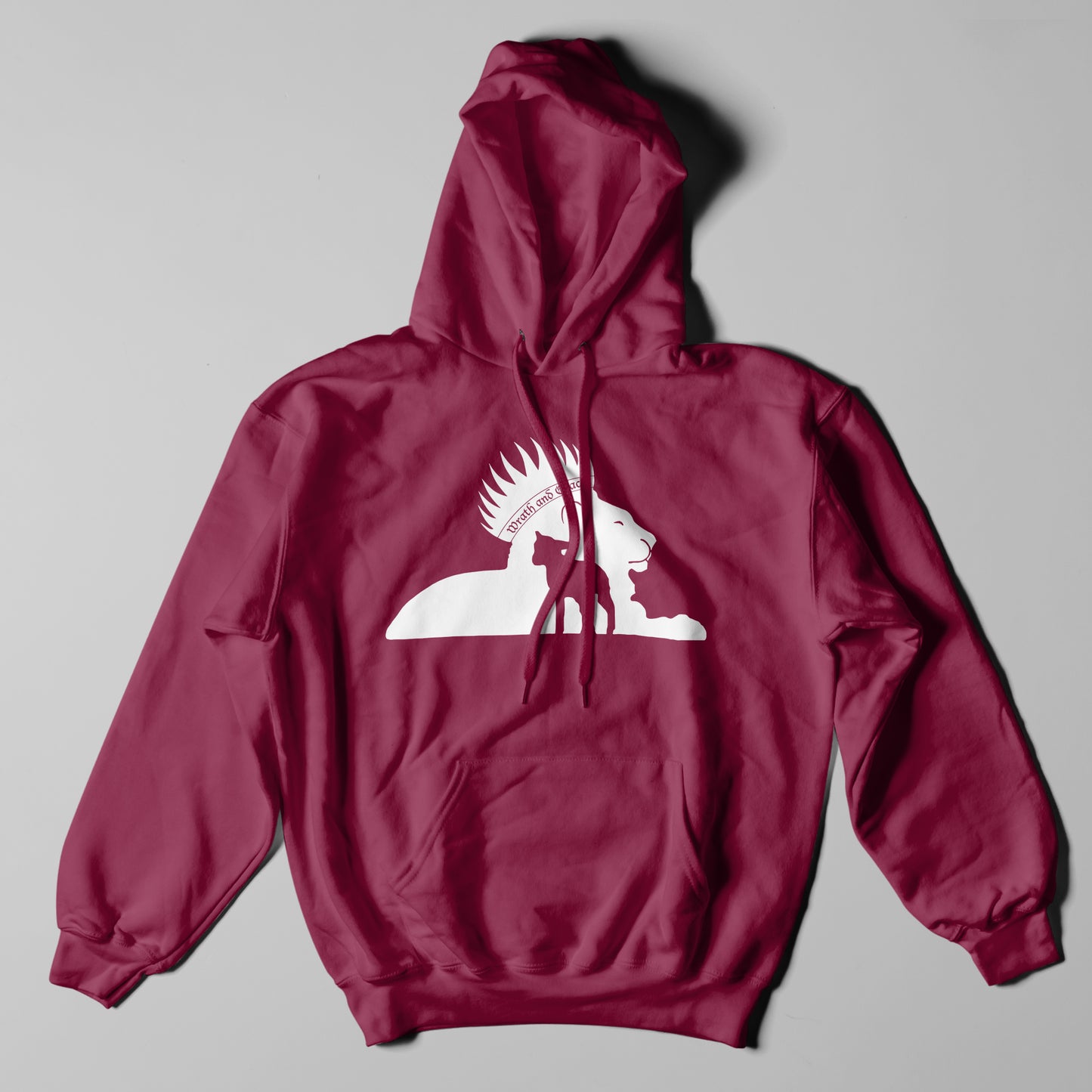 Wrath and Grace White Logo - Hoodie