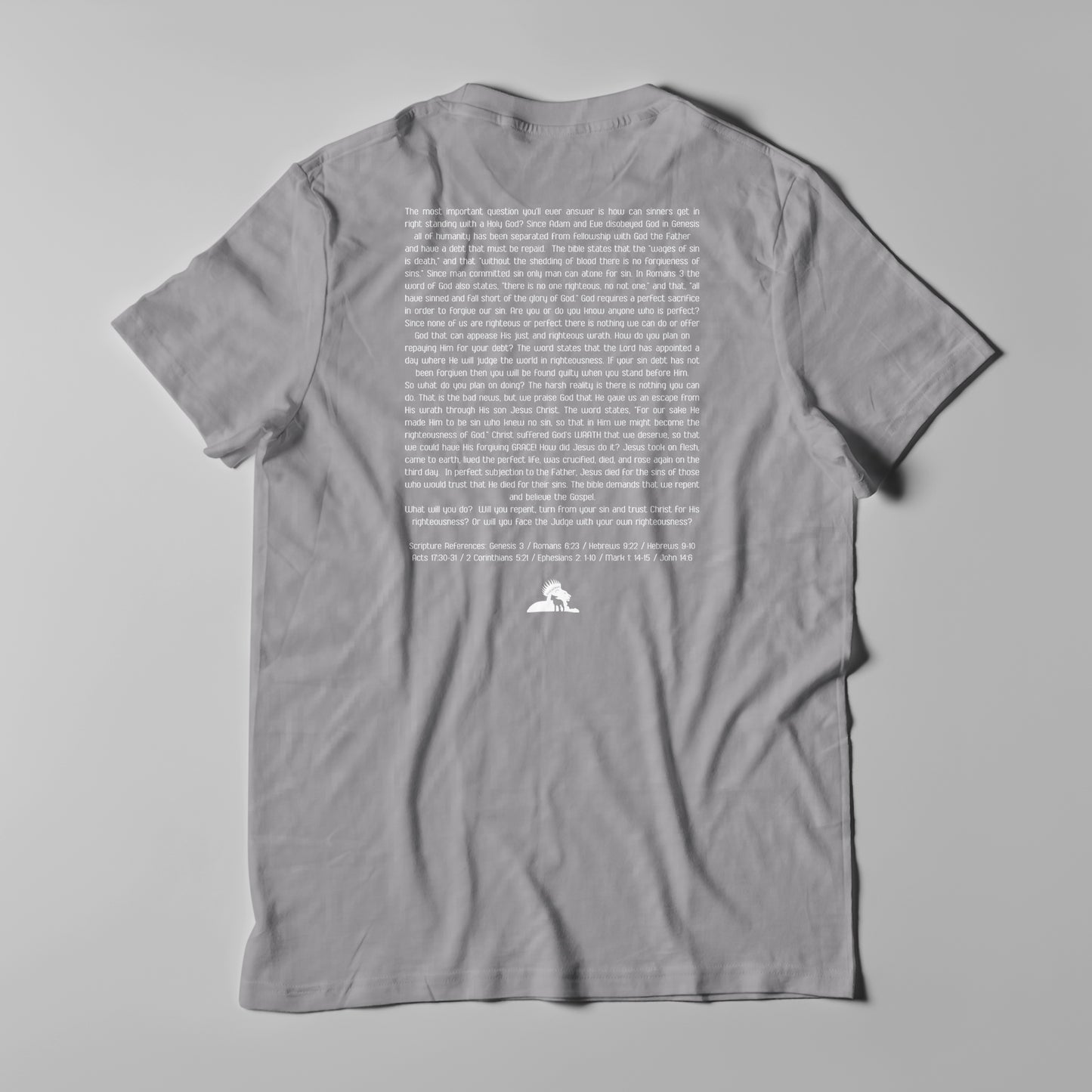 Wrath and Grace White Logo - Men T-Shirt