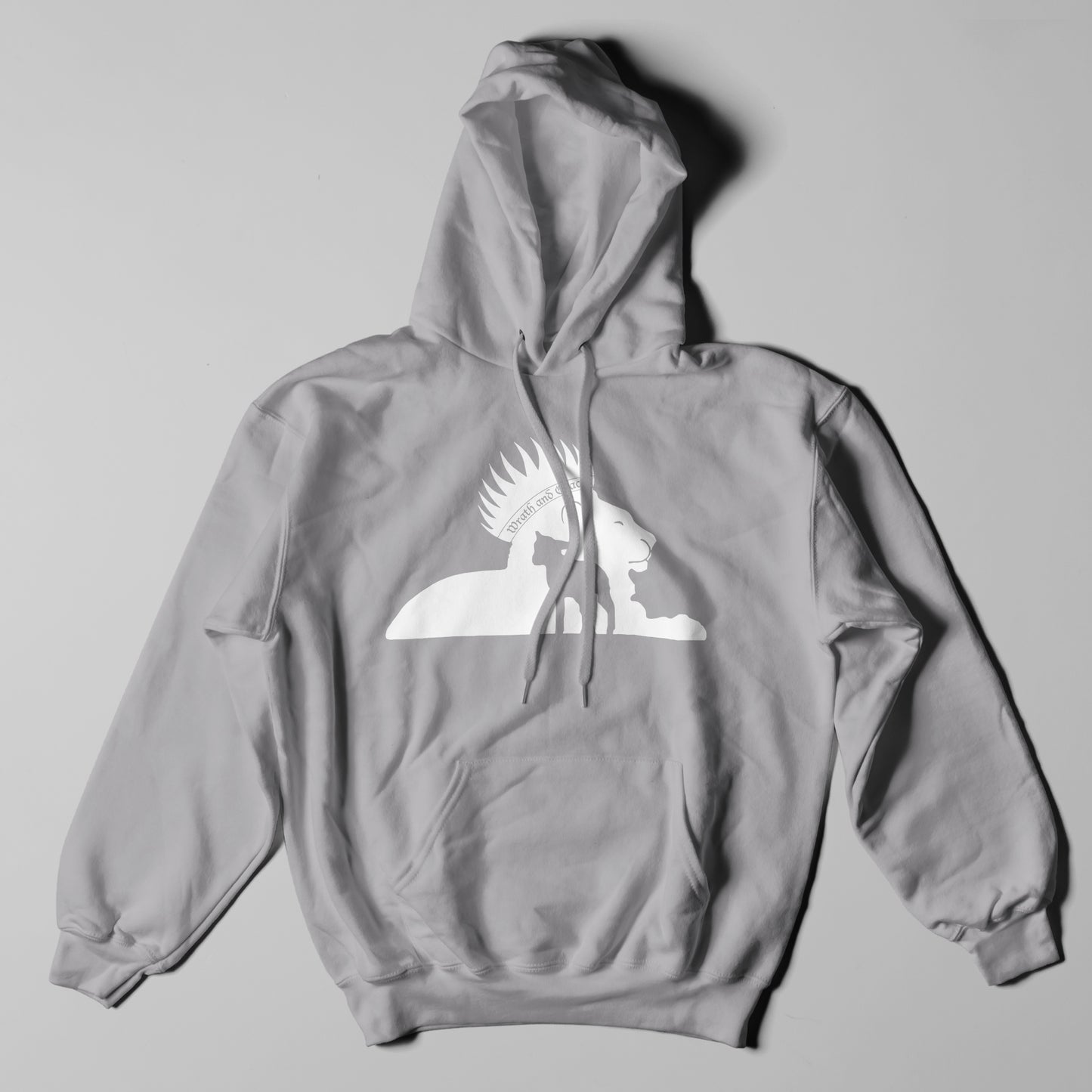 Wrath and Grace White Logo - Hoodie