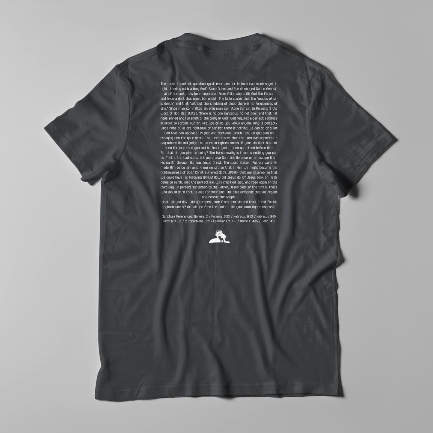 Wrath and Grace White Logo - Men T-Shirt